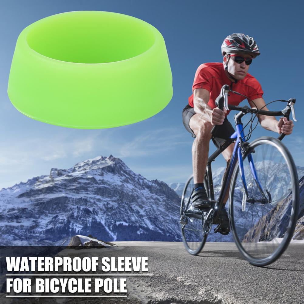 Durable vélo siège poteau couverture anti-poussière délicate en plein air Camping voyage équitation pièces Silicone protection tige de selle anneau