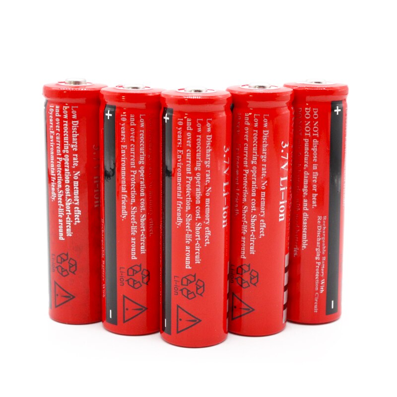 18650 battery 3.7V 6800mAh rechargeable liion battery for Led flashlight Torch batery litio battery+