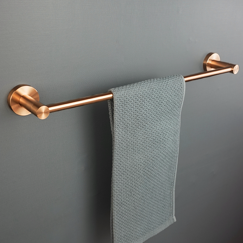 Brushed Rose Gold 304 Stainless Steel Wall Hook Toilet Paper Holder Towel Bar Toilet brush Bath towel rack Bathroom Accessories