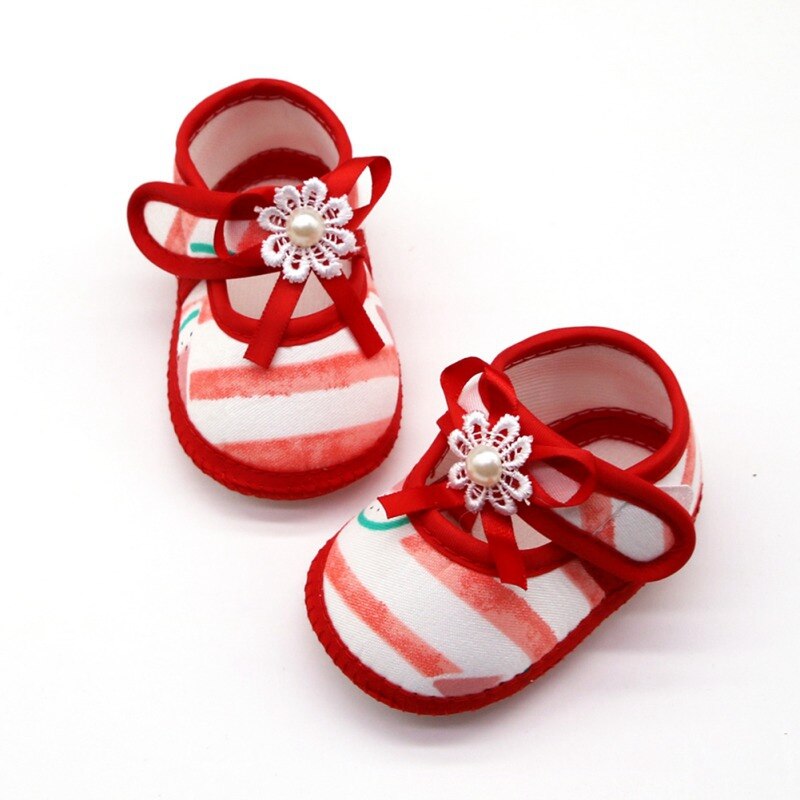 Toddler Soft Soled Baby Girl Sandals First Walkers Baby Breathable Cartoon Watermelon Pattern Anti-Slip Casual Sneakers: 2 / 0-6 Months