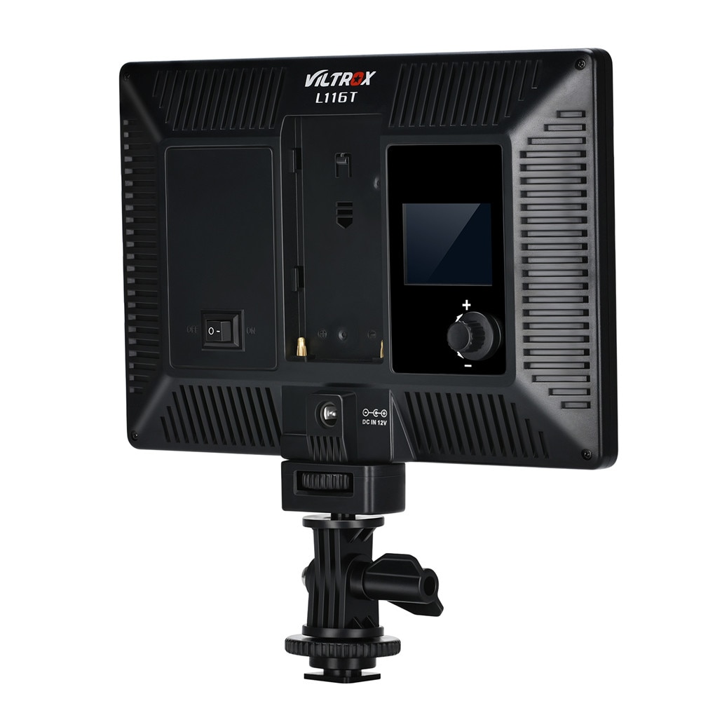 Viltrox L116T LED Video Licht Ultra dunne LCD Bi-Kleur & Dimbare DSLR Studio LED Light Lamp Panel voor camera DV Camcorder