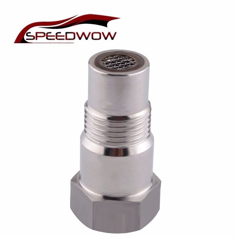 SPEEDWOW M18*1.5 Stainless Steel Universal O2 Sensor Spacer Adapter Isolator Extender Oxygen Sensor Extender