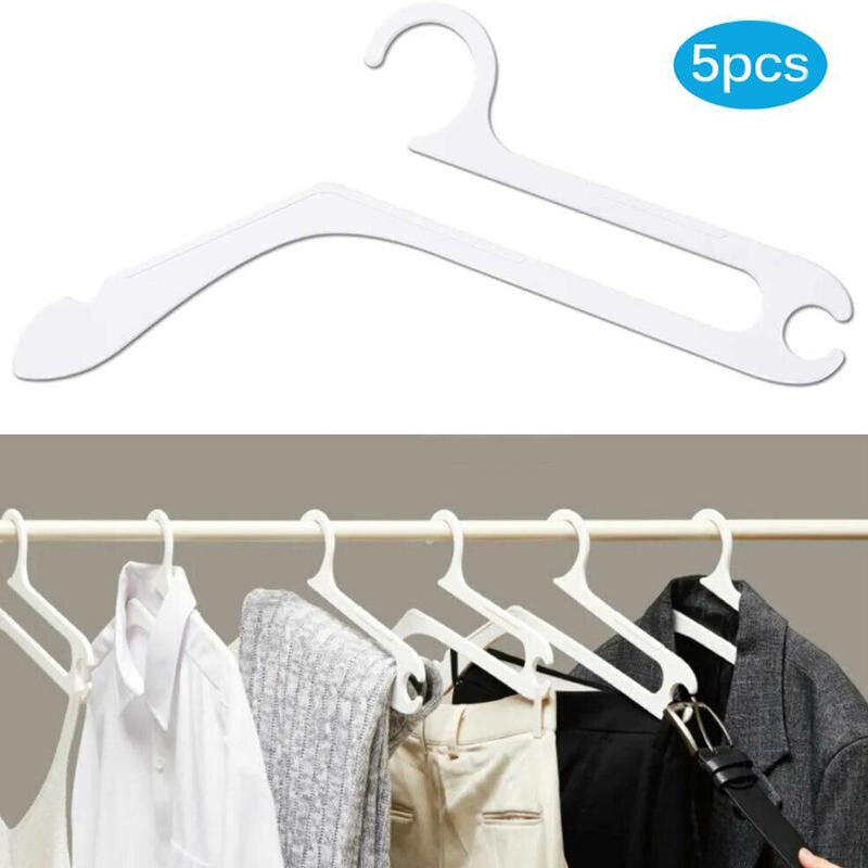 5pcs Coat Hanger Clothes Hangers Hook for Jacket Sweater Camisole Pants Dresses Shirts Hurdle Hanger for Clothes