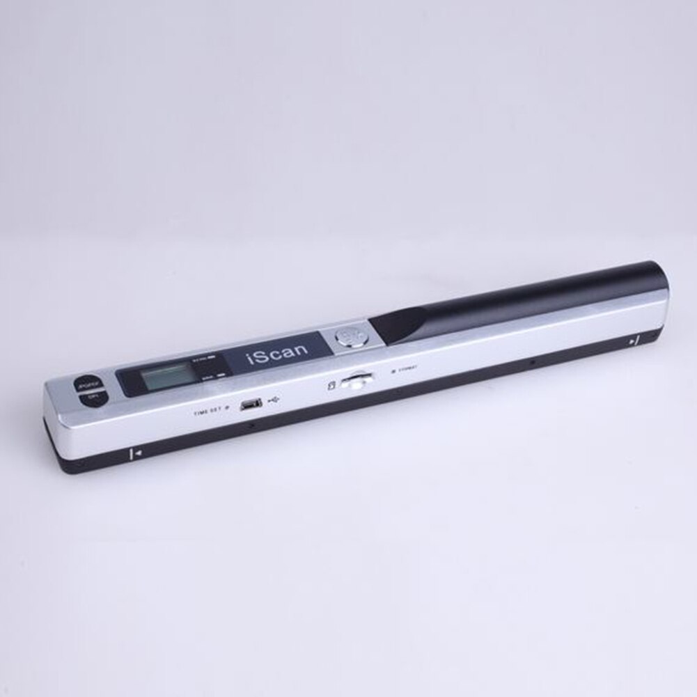Handheld Portable 900DPI Pen Type Mini High Speed LCD Display USB 2.0 JPEG/PDF Format Compact Document Scanner
