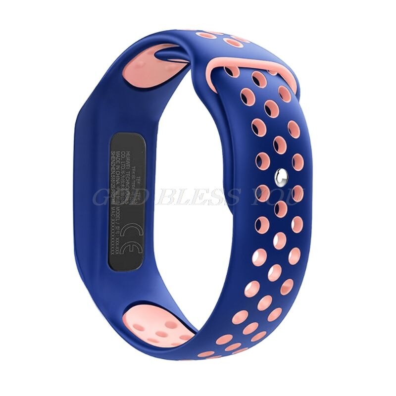 Zachte Siliconen Twee-Kleur Band Polsband Armband Vervanging Voor Huawei 3e/Huawei Honor 4 Running/huawei AW70 Smart Horloge