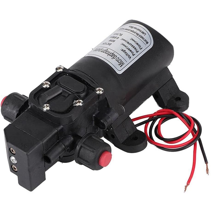 12V Electric Diaphragm Water Pump Mini DC Automatic Switch High Pressure Car Washing Spray Water Pump For Camper Boat