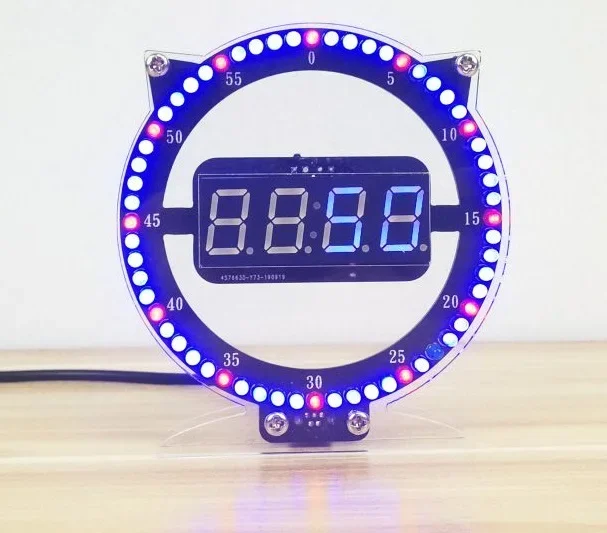 LED Fun Wecker DIY Elektronisches Lötset Digitales LED-Anzeigemodul ohne Autos