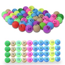 50Pcs 2.4G Kleurrijke Entertainment Ping Pong Ballen Met Nummer Pingpong Bal Voor Loterij Game Advertentie