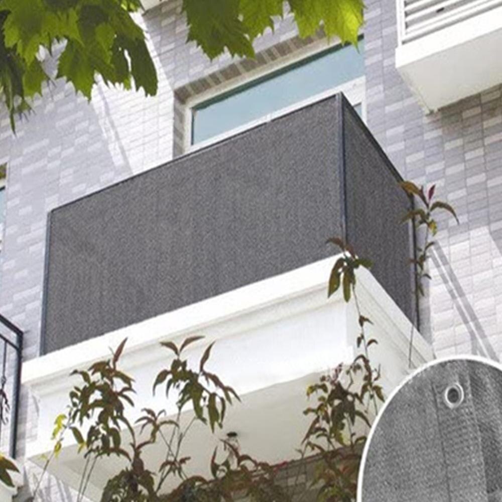 1 pz vento parasole rete riparo privacy schermo brezza fibbia per cucire tenda da suola esterna balcone recinzione da giardino copertura con cravatte