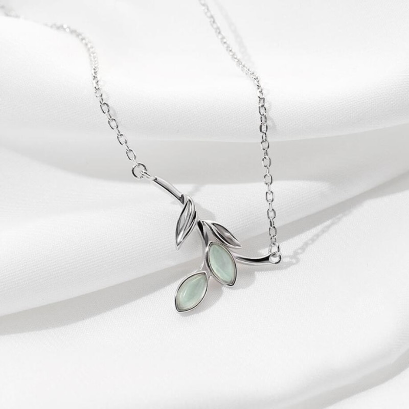 originale saule forme frais étudiant 925 en argent Sterling clavicule chaîne personnalité littéraire femme collier SNE343