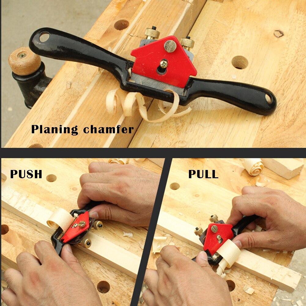 Tijera plana ajustable de 9 pulgadas para carpintería, herramientas de mano de corte, cincel de borde de corte manual de madera con tornillo/hoja