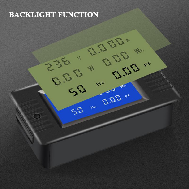 PZEM-022 Ac Digitale Display Multimeter Power Monitor Voltmeter Ampèremeter Wattmeter Frequentie Meter Factor Meter #40