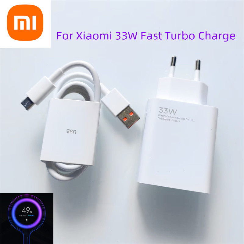 33W Xiaomi Original Turbo Charge EU US Phone Cargador For Mi 10 10T 10s Blackshark 2 Redmi K40 Note 11 10 Poco M2 Pro Chargeur