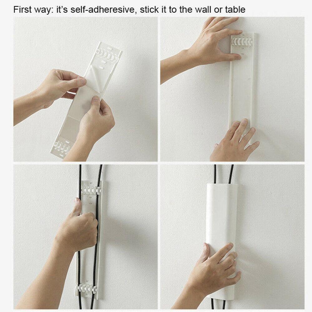 Tv Cable Wire Cord Tidy Cover Wall Kit Computer Audio Safe Hide Cover Cable Home Organizer R5r3