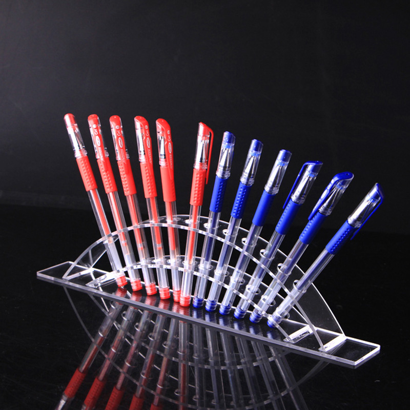 Porte-crayon à sourcils en plastique transparent, boîte de rangement de stylo de couleur cosmétique acrylique, présentoir de brosse à paupières, support de Table à domicile