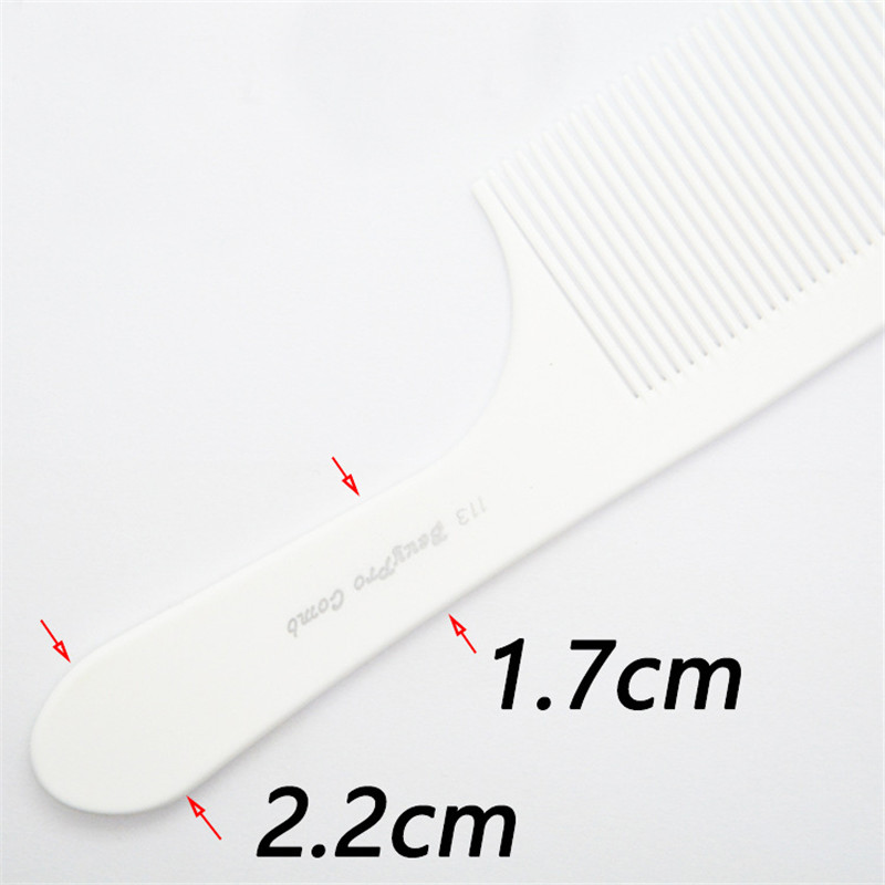 Peine de corte de pelo barbería accesorios peine barbero peines para el cabello peine Antiestático de cabeza plana cepillo de corte de pelo de diente ancho accesorios de peluquería