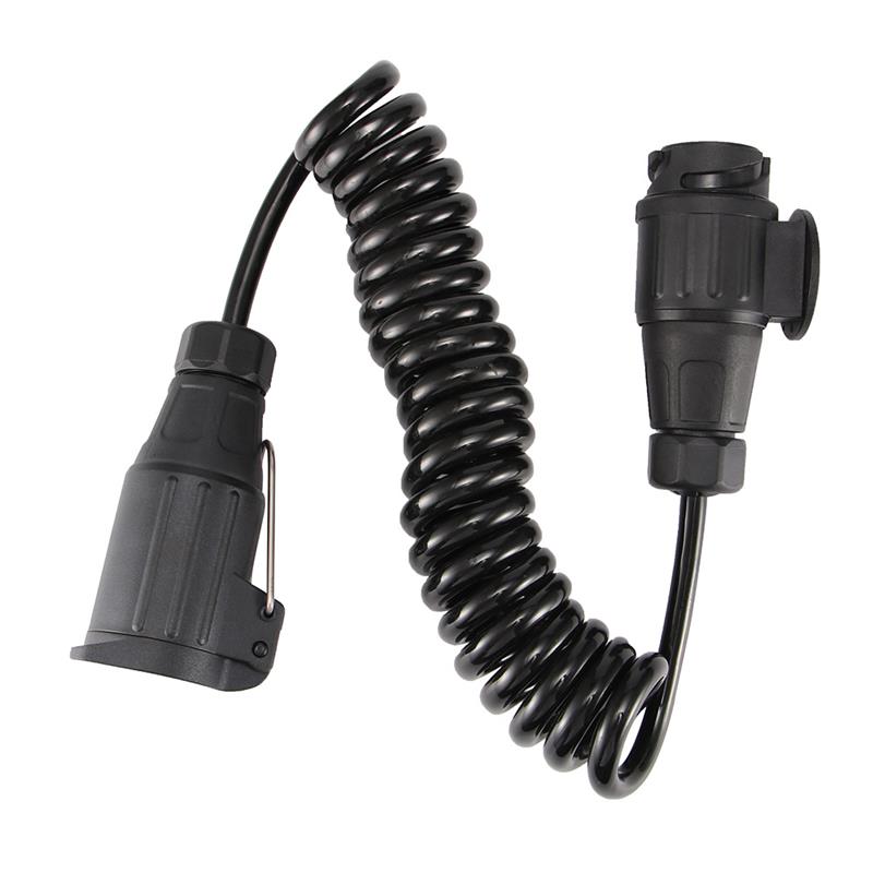 13 Pin Plug and 13 Pin Socket 300cm Extension Wiring Trailer Plug With Spring Cable Caravan Connectors Waterproof Accessories
