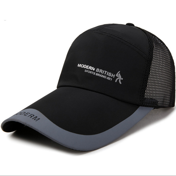 Vissen Cap Verlengen Ademend Gratis Grootte Outdoor Lokken Peachskin Mannen Vrouwen Zonnehoed Baseball Caps: Black Net