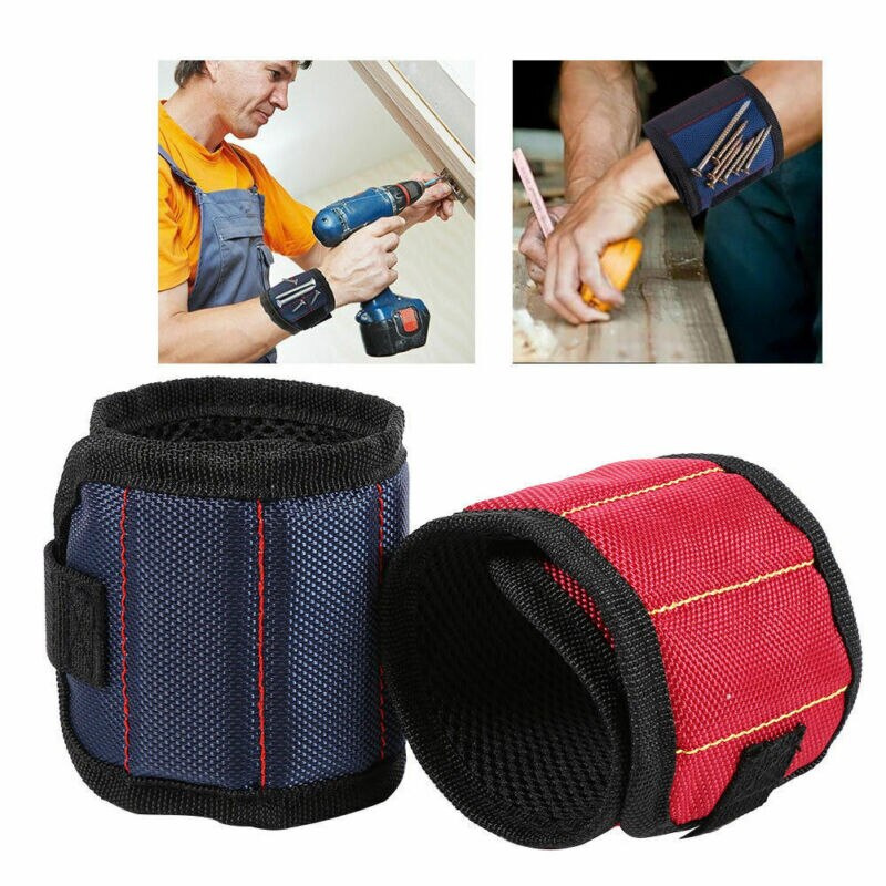Magnetic Wristband Toolkit Belt Screw Scissor Holder Tool Storage Wrist Bag