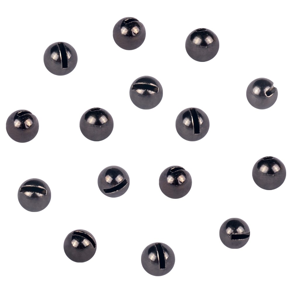 Muunn 100Pcs 3.8-6.4Mm Tungsten Sleuven Kralen Vliegbindset Materiaal Multi-Kleur Vliegvissen Wolfraam Kralen: 4.0mm / Black Nickle