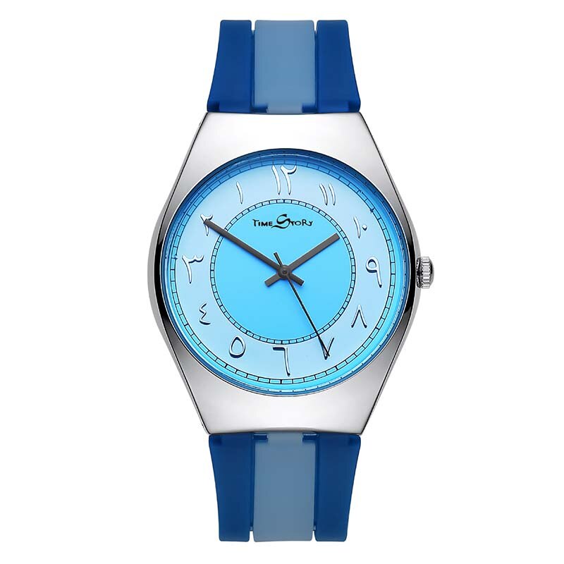 Montres à Quartz Anti-horaire pour hommes et femmes, Anti-calcaire, bracelet en Silicone, montre de Couple Simple