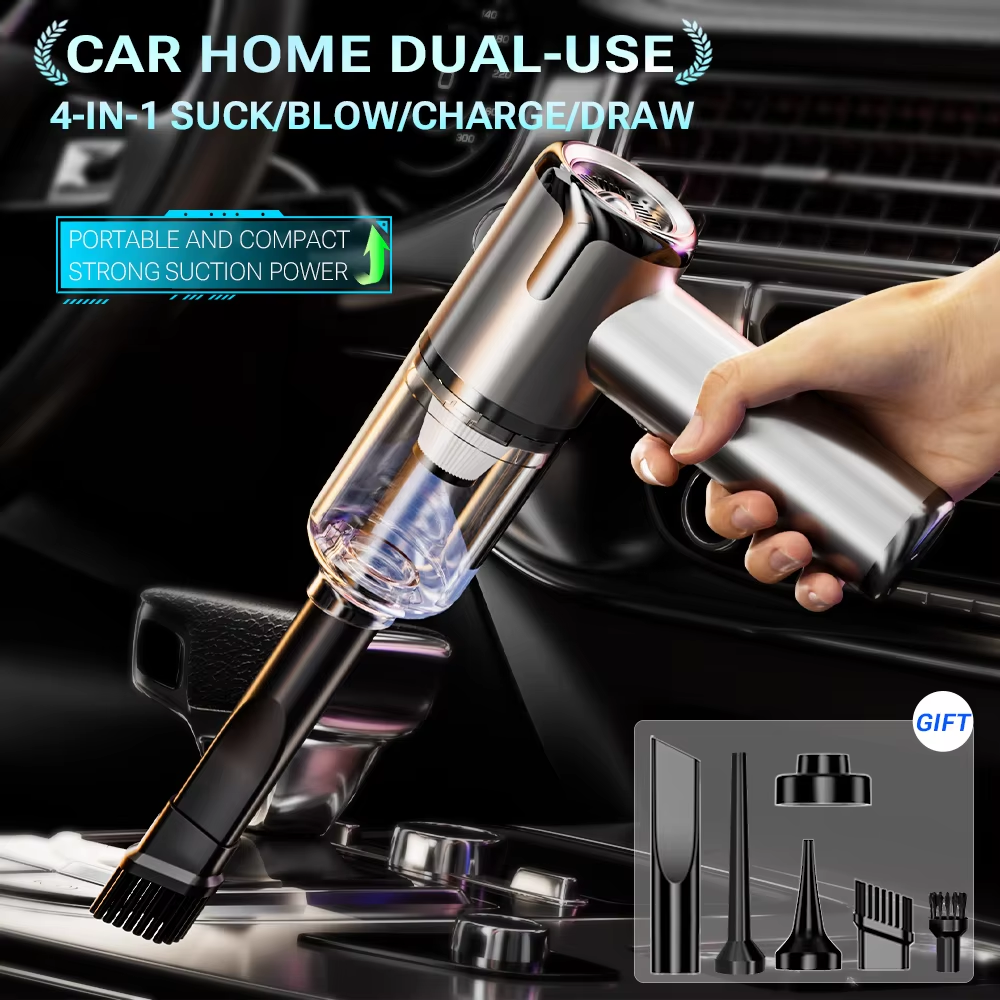 SZUK 148000PA aspiradora de mano Mini aspiradora de coche portátil inalámbrica para electrodomésticos potente soplador de aire