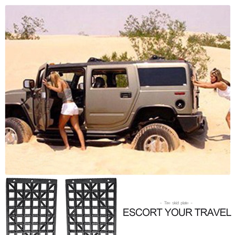 2 sztuk samochodów śnieg lód błoto opona drogowa płyta ślizgowa pojazdu zimowe łańcuchy śniegowe opony odzyskiwanie trakcji mata samochód śnieg błoto samo-ratować tablica