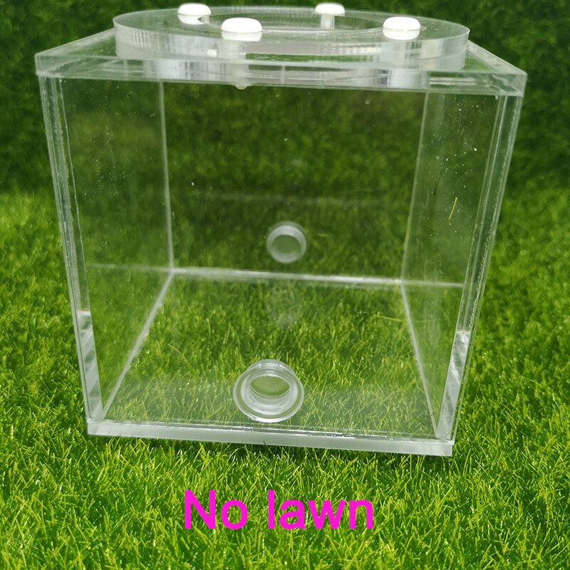 Square Ant Nest Transparent Activity Area Acrylic Ant Farm Climbing Pet Feeding Box 7x7x7 cm: Size-2
