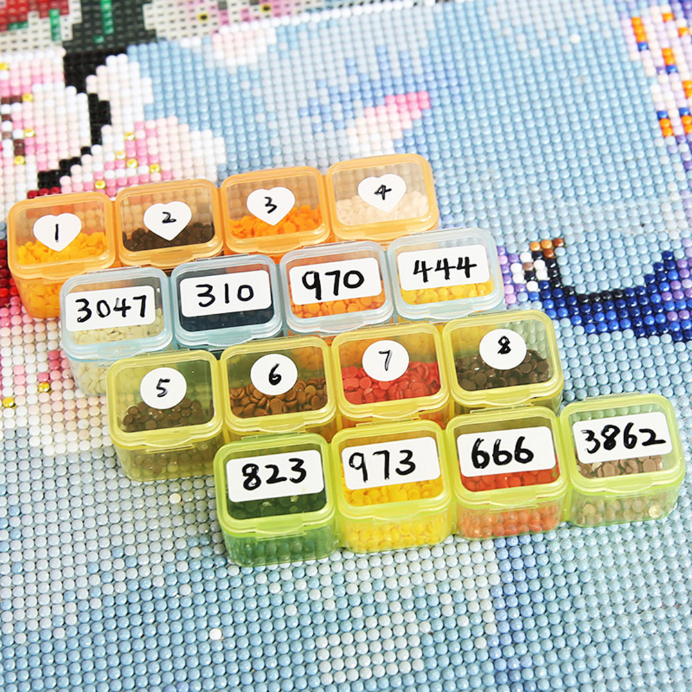 5D DIY Diamant Malerei Werkzeuge Zubehör Lagerung Box Container Diamant Stickerei Zubehör Bohrer Box Mosaik Container Fall