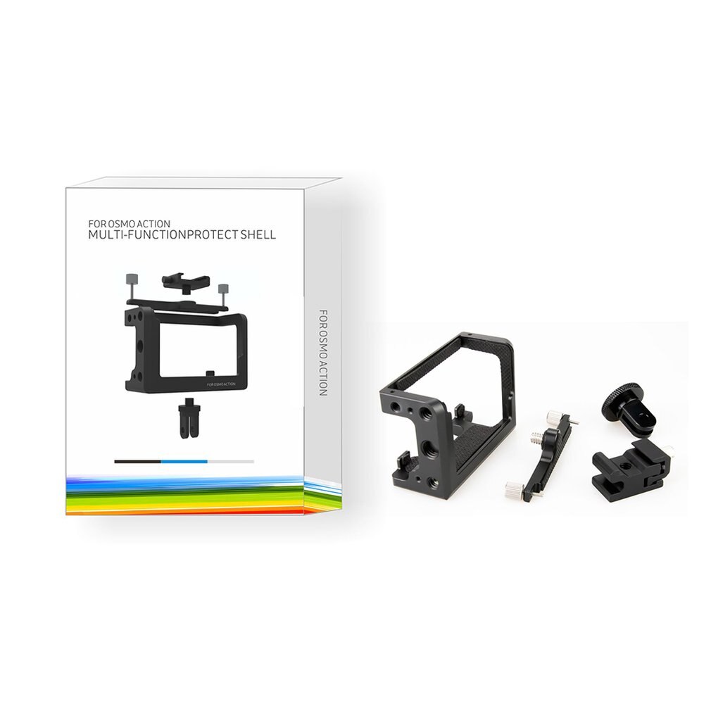 Metalen Konijn Kooi Shell Case Cover Vlog Aluminium Beschermende Frame Behuizing Accessoires Voor DJI Osmo Actie Camera