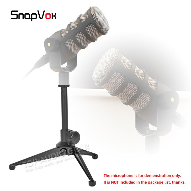 Tripod Desktop Microphone Stand For Rode PodMic Pod Mic Table Boom Mike Rack Holder Tabletop Mount Adjustable Height Bracket