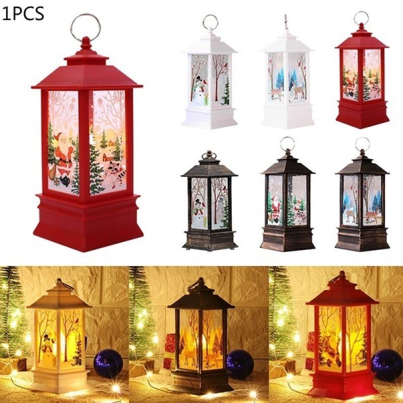 Christmas Decoration Warm Light Snowman Santa Elk Mini Angel Fairy Lantern Lighting Toy for Kid