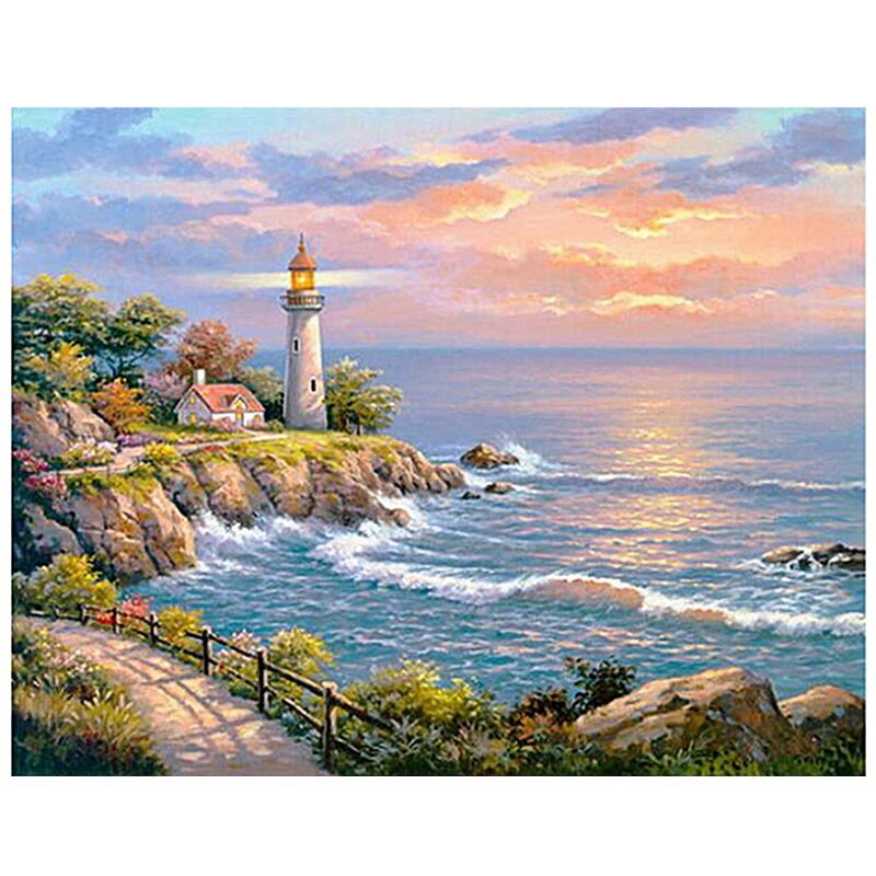 Full Round 3D Diy Diamond Painting Cross Stitch Kits Embroidery Cross Stitch Animal Scenery Picture Home Decor Style3: Default Title