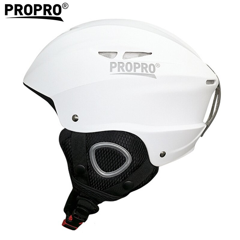 PROPRO Kinderen Ski Veiligheid Helmen Winter Warm Skiën Helm Volwassenen Outdoor Snowboard Sneeuwscooter Helm Sport Schaatsen Helm: Matte White / S(51-54)