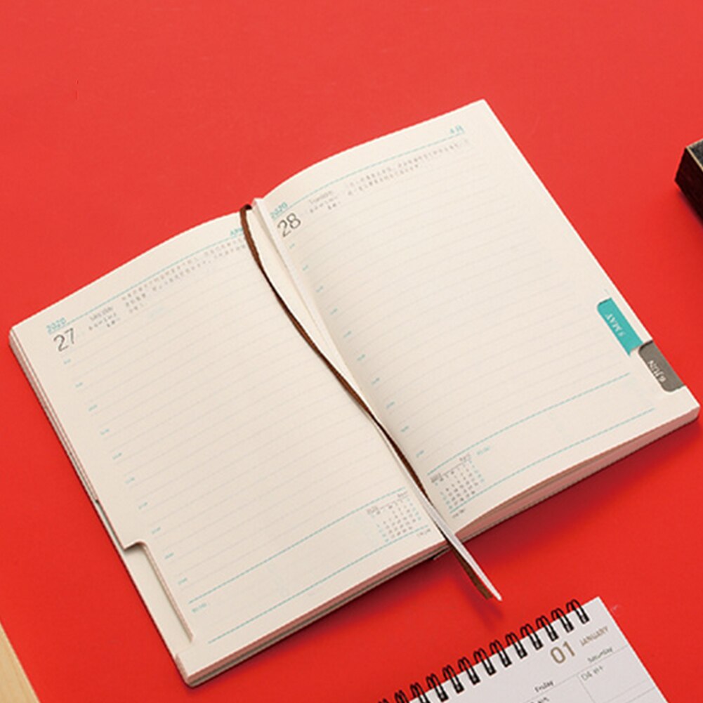 Year Agenda Diary Weekly Monthly Schedule Journal Memo Notebook Planner Journal Notebook Memo Easy to Carry