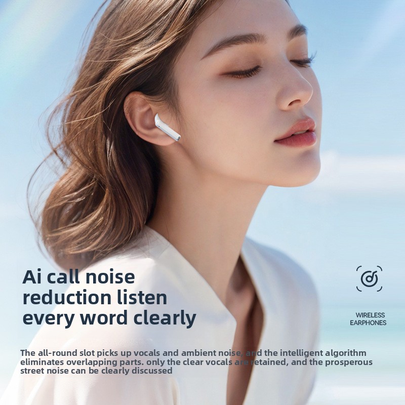Bluetooth-hörlurar intelligent trådlös brusreducering, hög in-ear-display, lång batteritid, universell användning