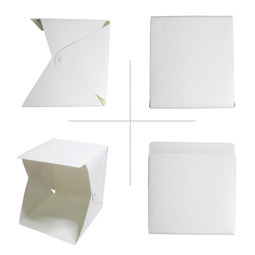 Portable Foldable LED Photo Studio Shooting Photography Light Box Tent Softbox + Black White Backdrops for Professionals