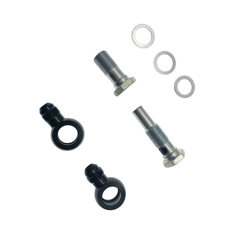6AN x 1/4NPSM for 4L80E Universal Transmission Oil Cooler 90 Degree Fittings for 1997 to Mid