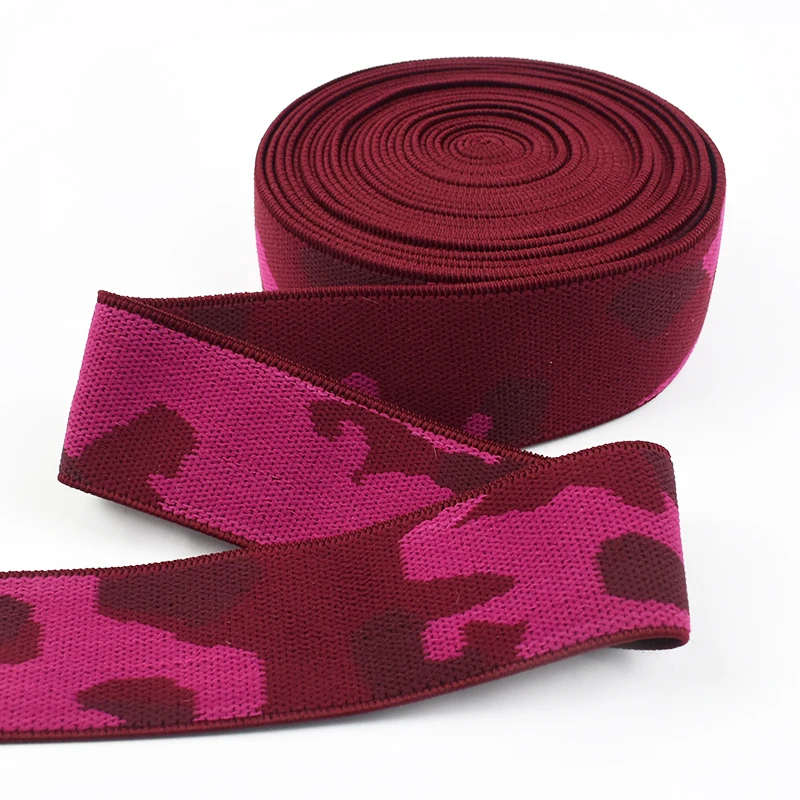 Bandas elásticas para cinturón de 1/2/3M, correas de camuflaje Jacquard de 38mm, banda de goma para ropa, cinta elástica para costura, accesorios: Latón envejecido / 1 mes