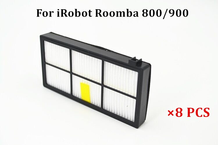 14.4V 4500mAh Ni-MH Battery for iRobot Roomba 500 510 530 532 534 535 540 550 560 562 570 580 600 610 700 760 770 780 800 980 R3: Hepa Filter 8pcs