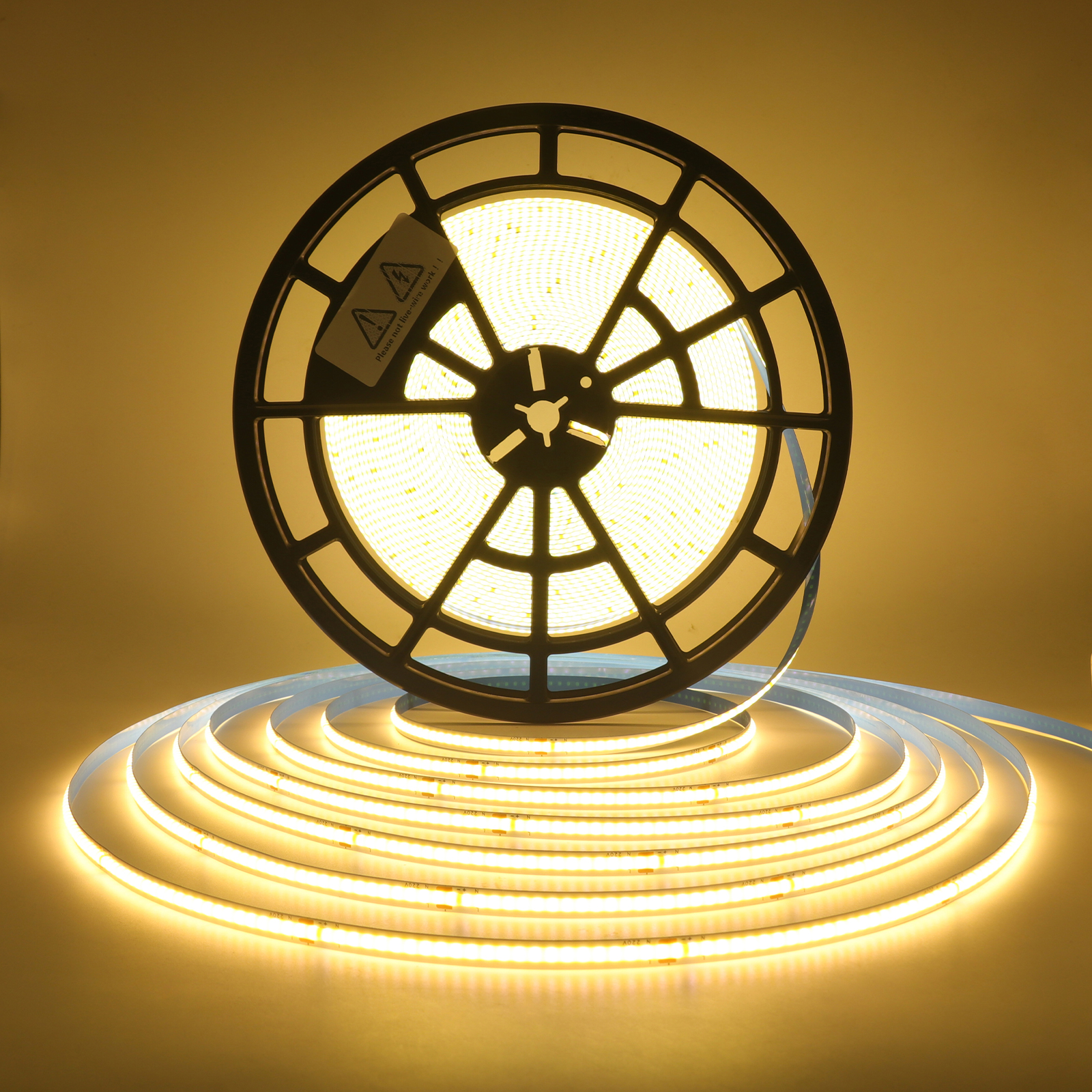 220V 5m 10m 15m 20m 50m COB LED Strip High Density 8mm PCB 240LEDs/m White/Warm White Cuttable and Flexible Ribbon Rope Light: Blue / 5m