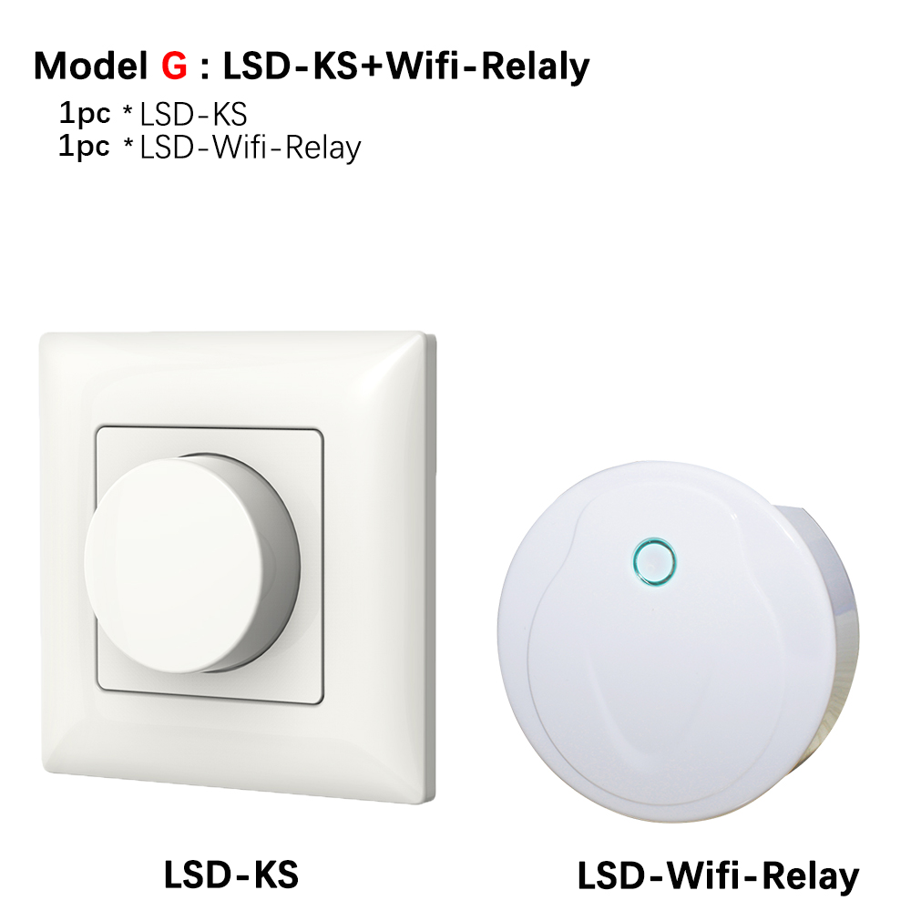 led Dimmer 220V KS LED Wall Mount Manual Knob Panel Triac Dimmer 110V-240V dimming for led Lamp Panel Dimmable Knob Switch: Model G