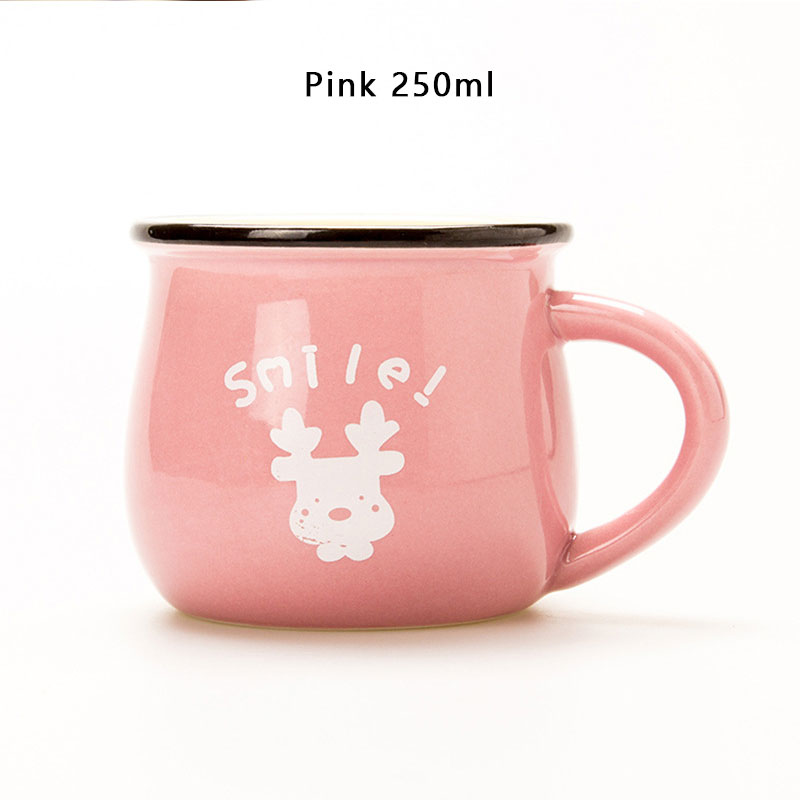 Zakka Retro Ceramic Cups and Mugs Travel Coffee Mug Enamel Breakfast Milk Tea Cups Simple and Mugs Kitchen Tool: 12