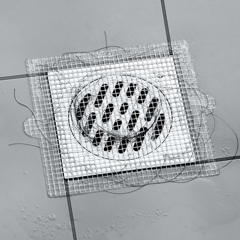 Filtre Anti-blocage jetable, autocollant de vidange de sol, bouchon attrape-cheveux en maille, couvercle de vidange de douche, bloqueur d'évier de cuisine et de salle de bains