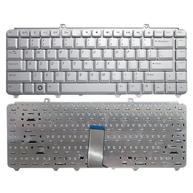 GZEELE Laptop Keyboard for DELL inspiron 1525 M1330 1420 1520 1330 V1500 PP25L M1410 MK750 PP26L 1521 1526 PP14L US silver