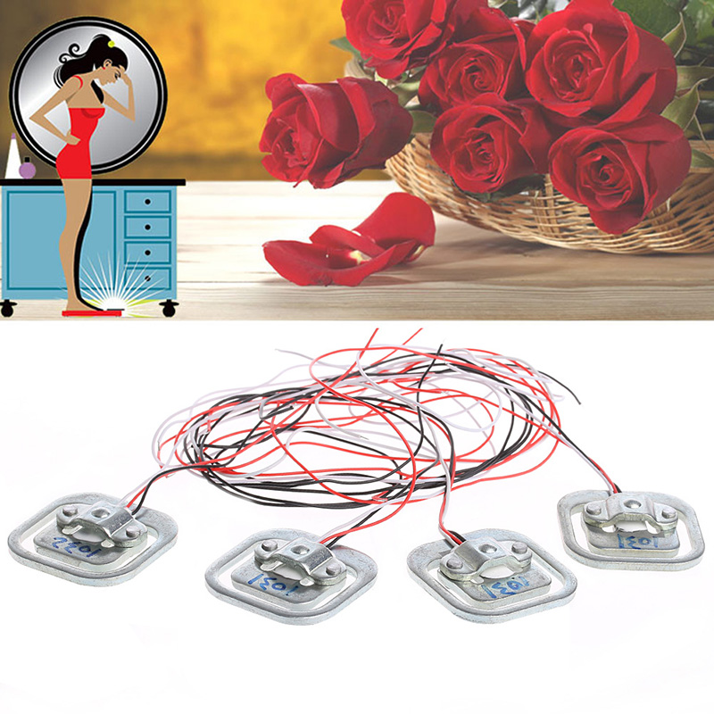 4Pcs 50Kg Human Body Scale Weighing Sensor Resistance Strain Half-Bridge