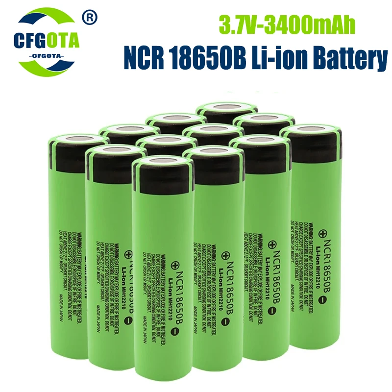 100% neue Original NCR18650B 3,7 v 3400 mah 18650 Lithium-Akku Für Taschenlampe batterien