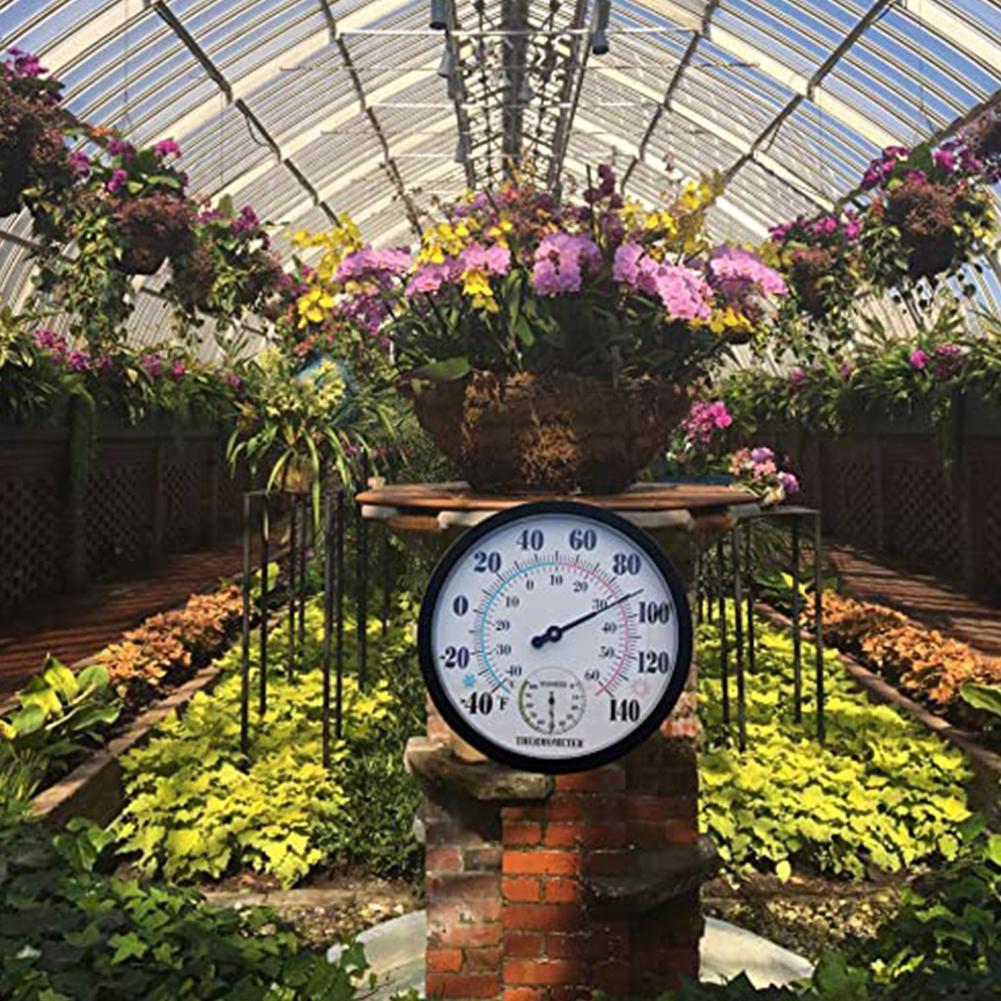 Mechanical Thermometer Meter Outdoor Garden Humidity Hygrometer Gauge Analog H5I0