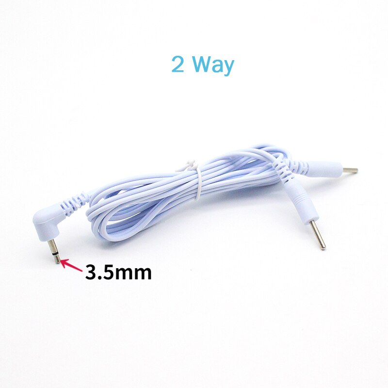 3.5Mm 4 /2 Pins Elektrode Kabel Elektrotherapie Elektrodestroomdraden Voor Acupunctuur Spierstimulator Therapie Massager: 2 way3.5mm