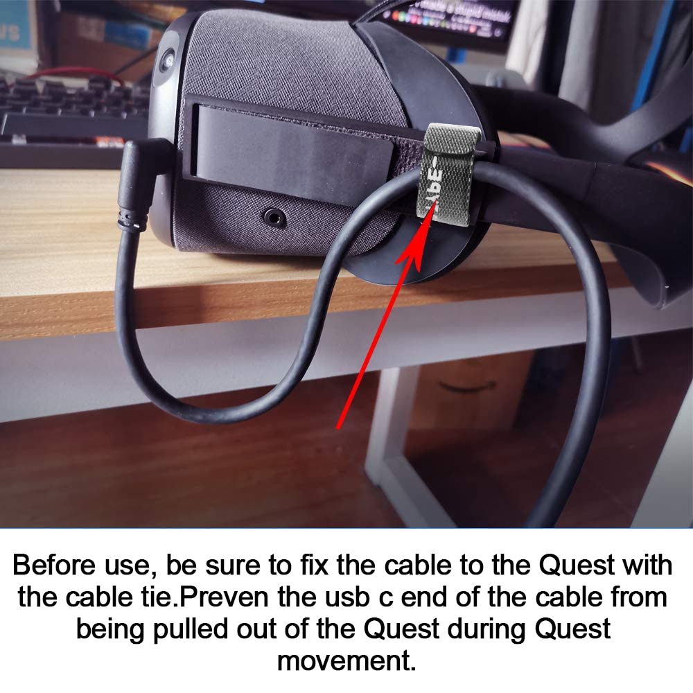 Cable de datos para Oculus Link usb-c Steam VR Quest/2 tipo-c 3,1, codo seleccionable 3 m5m